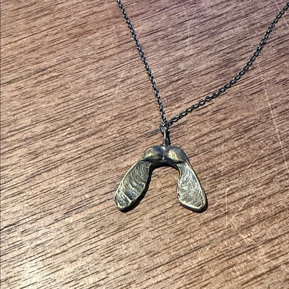 Other - SILVER MAPLE SEED Necklace
